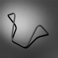 Highway Hawk HANDLEBAR 1INCH APEHANGER BLACK - Moottoripyörän ohjaustangot - D173800 - 1