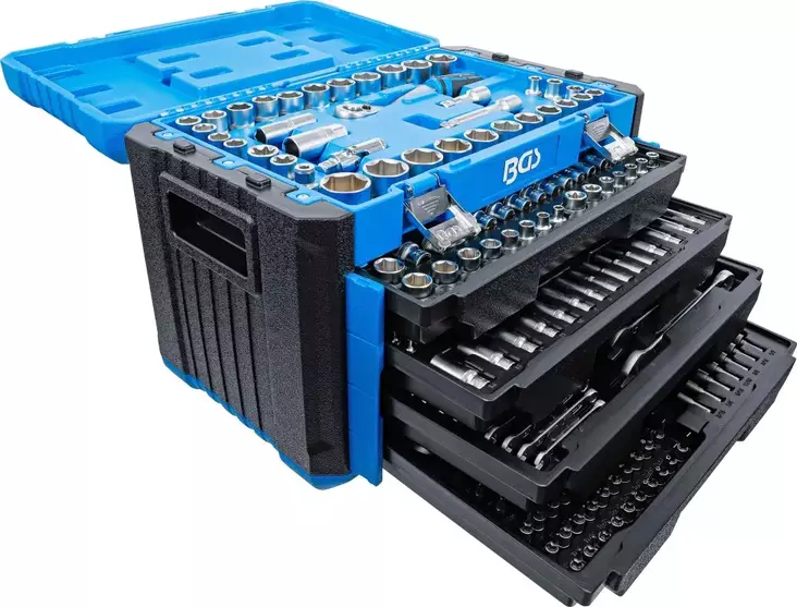 HYLSYAVAINSARJA VETOLAATIKOILLA, KUUSIOKANTA 6,3 MM (1/4") / 10 MM (3/8") / 12,5 - Hylsyavainsarjat - LX19770 - 1