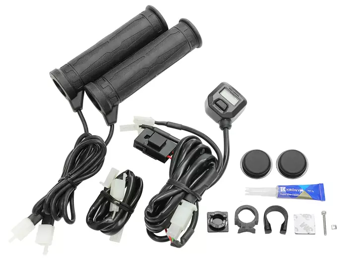 Hyper Lämpökahvat MP 22mm ohj.tangolle (130mm/130mm) - Moottoripyörän kahvalämmittimet - D386070 - 1