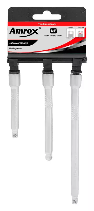 Jatkovarsisarja 1/4" 3-os. wobble - Jatkovarret - LX15050 - 1