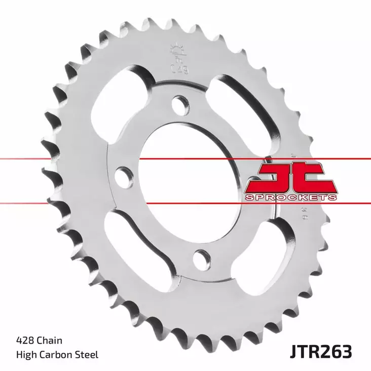 JT Rear Sprocket JTR263.40ZBK - Moottoripyörän eturattaat - D499660 - 1