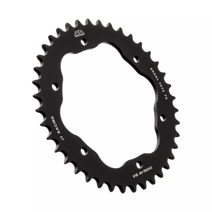 JT Takaratas Alumiini 7075 T6 JTA762.39BLK Musta - Moottoripyörän eturattaat - D499720 - 1