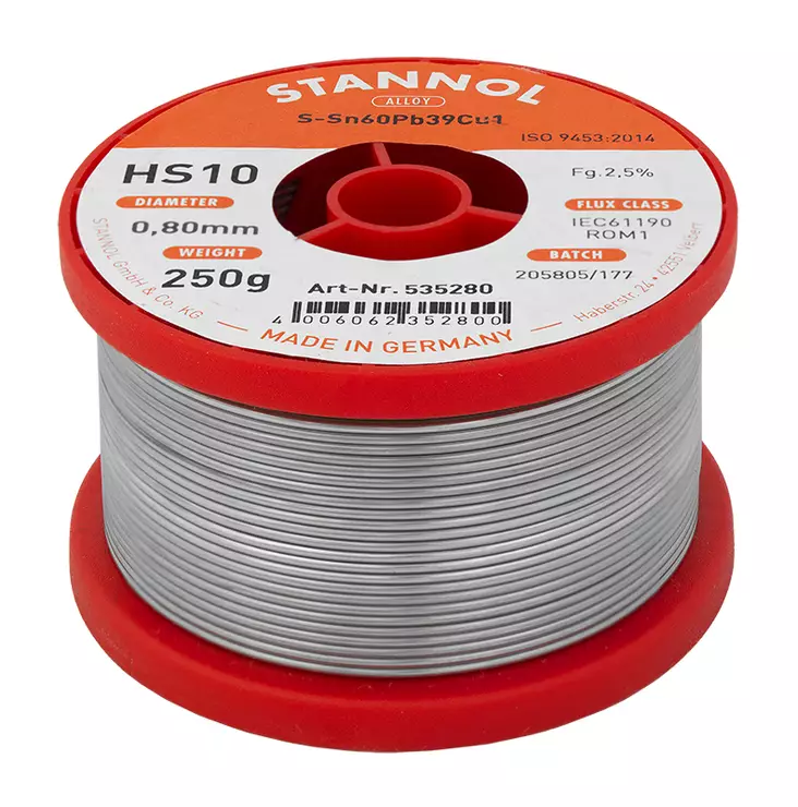 Juotostina 0,8 mm/250g hs10 - Juotostinat ja juotostarvikkeet - LX12220 - 1