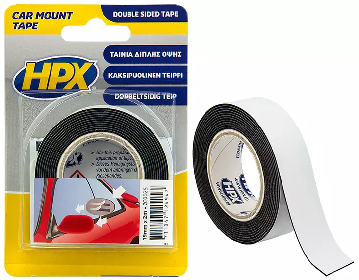 Kaksipuolinen vaahtoteippi 19mm x 2m - Teipit ja suojaus - LX5260 - 1