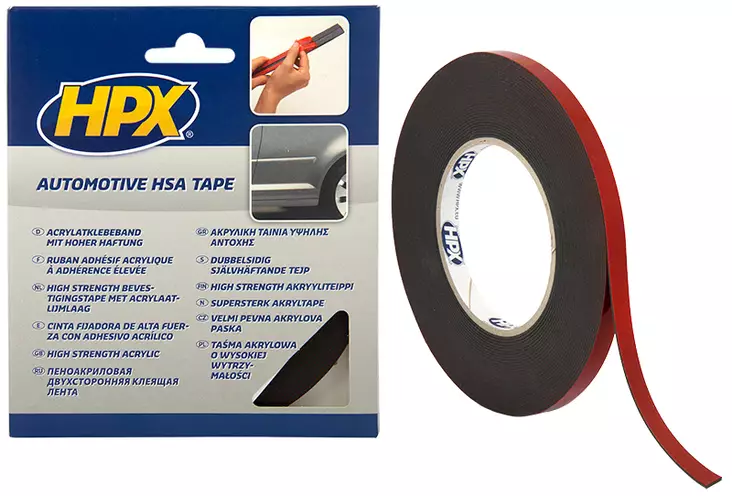 Kaksipuolinen voimateippi hsa 9mm x 10m - Teipit ja suojaus - LX6290 - 1