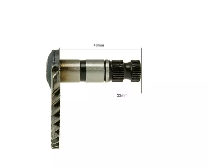 Käynnistyspolkimen aksila, 48mm/22mm, Kiina-skootterit 4-T 50cc / Peugeot 4-T / - Mopon käynnistimen osat - D134330 - 1
