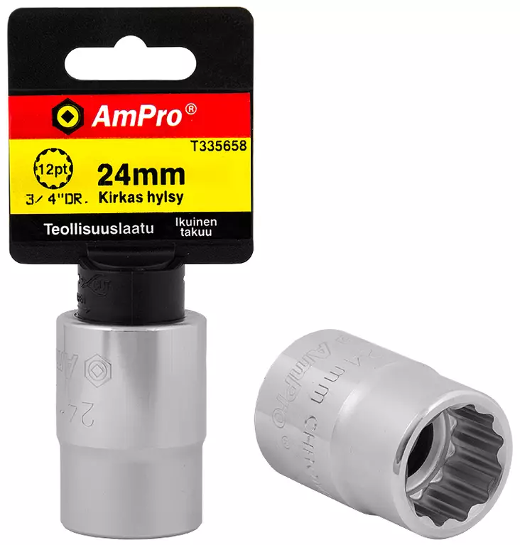 Kirkas hylsy 3/4" 24mm 12pt - Hylsyt ja voimahylsyt - LX6070 - 1