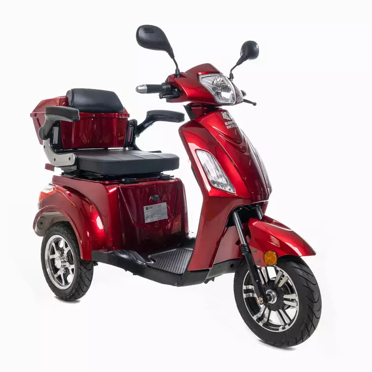 Kontio Motors Silverfox 2.0, Metallic Red 1.2kWh litium akku ja 3A laturi - Kontio 3- ja 4-pyöräiset - 499-158130 - 1