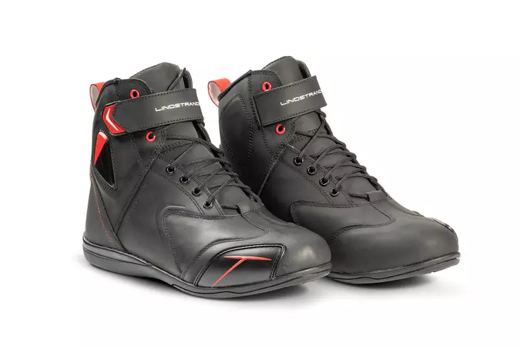Lindstrands Sneaker ajonkenkä Sport nahka, musta - Moottoripyörä ajokengät - D486470 - 1