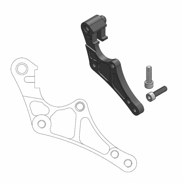 Moto-Master Supermotard street adapteri KTM (fits Brembo caliper) - Moottoripyörän jarrujen muut osat - D244870 - 1