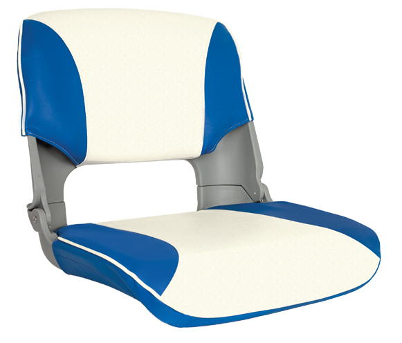 OS SKIPPER SEAT FOLDING UPHOLSTERED BLUE/WHITE - Veneen istuimet ja tuolit - D241100 - 1