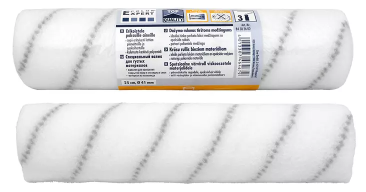 Pistotela harmaaraita 13mm/250mm nylon - Telarullat, -varret ja setit - LX17480 - 1