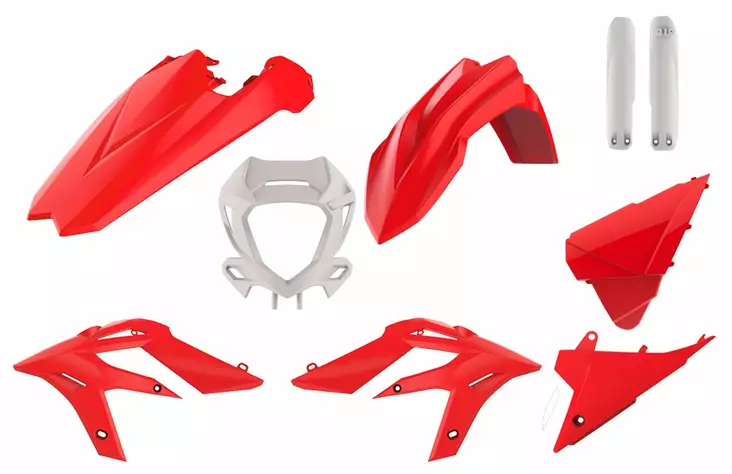 Polisport Full kit X-TRAINER (20-22) Red/White Red/White (1) - Offroad muovisarjat - D400450 - 1