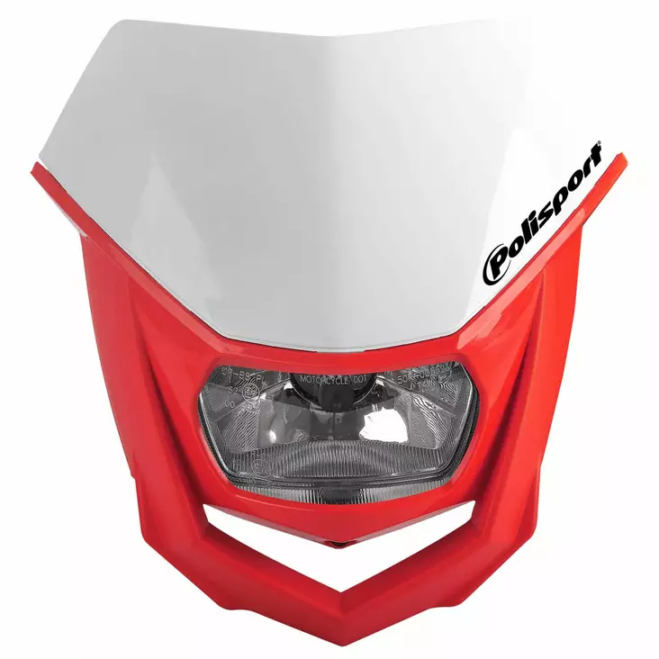 Polisport HALO Headlight White/red (8) - Offroad valomaskit ja tarvikkeet - D344020 - 1