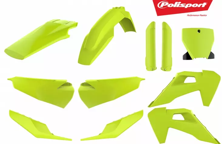 Polisport MX Complete Kit TC125/250, FC250/350/450 models 2019- Yellow FLO (1) - Motorsport varaosat ja tarvikkeet - D289730 - 1