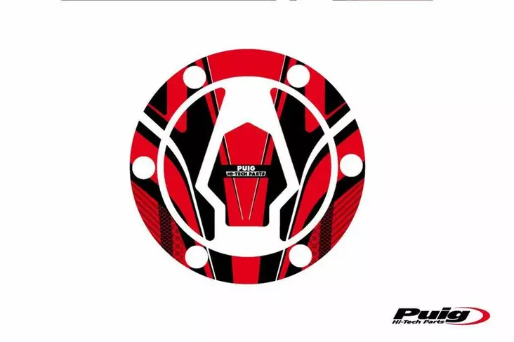 Puig Fuel Cap Cover Mod. Radical Bmw C/Red - Mallikohatiset tarrasarjat - D301970 - 1
