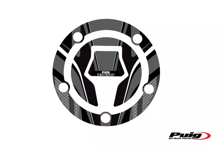 Puig Fuel Cap Cover Mod. Radikal Suzuki C/Grey - Mallikohatiset tarrasarjat - D302820 - 1