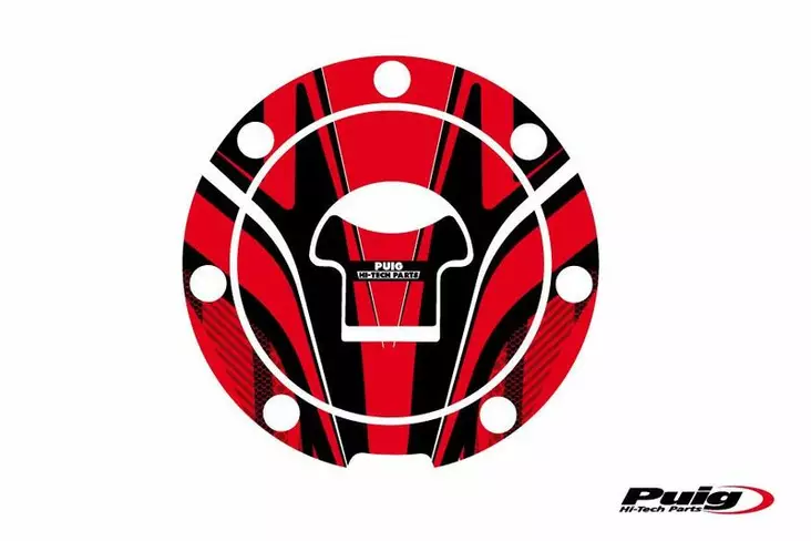 Puig Fuel Cap Cover Radical Honda C/Red - Mallikohatiset tarrasarjat - D299490 - 1