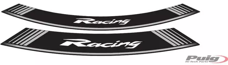 Puig Kit 8 Rim Strips Racing C/Silver - Moottoripyörän vanneteipit - D298680 - 1
