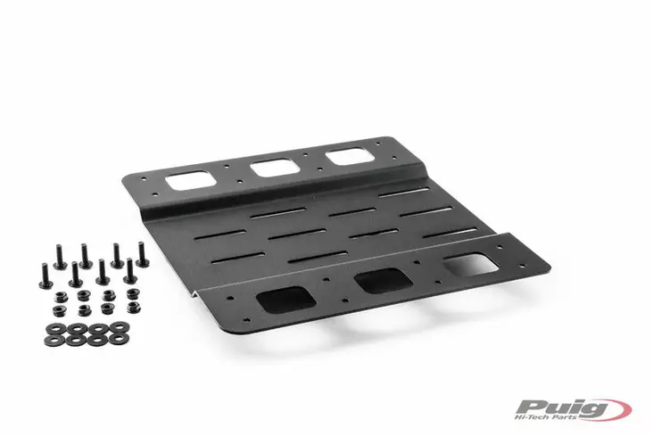 Puig Metallic Plate For Top Case 2325/3108 C/Black - Kiinnityssarjat ja tavaratelineet - D337550 - 1