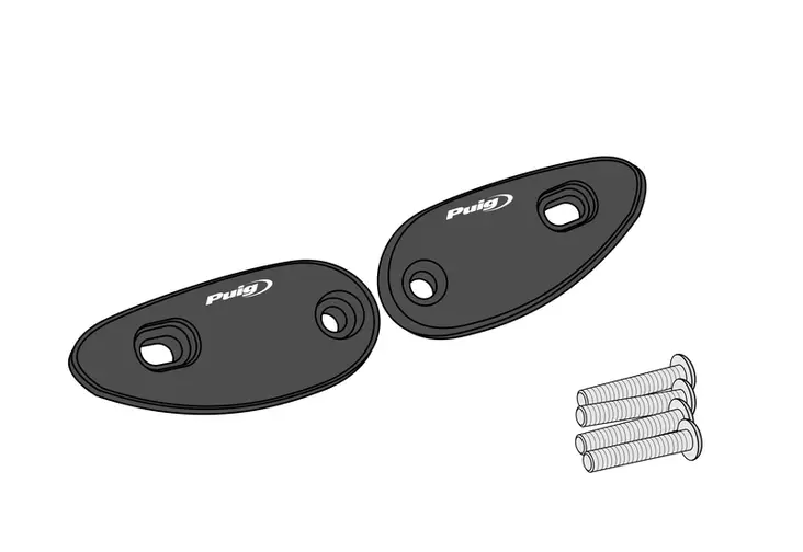 Puig Mirror Block Off Plate Set Yamaha T-Max 560/Sx/Dx/ - Moottoripyörän peilin kiinnikkeet - D466150 - 1