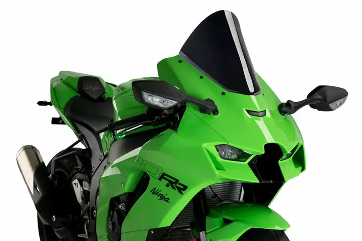 Puig R-Racer Screen Kawasaki Zx-10R/Rr 21' C/Black - Moottoripyörän katteet ja tuulenohjaimet - D406920 - 1
