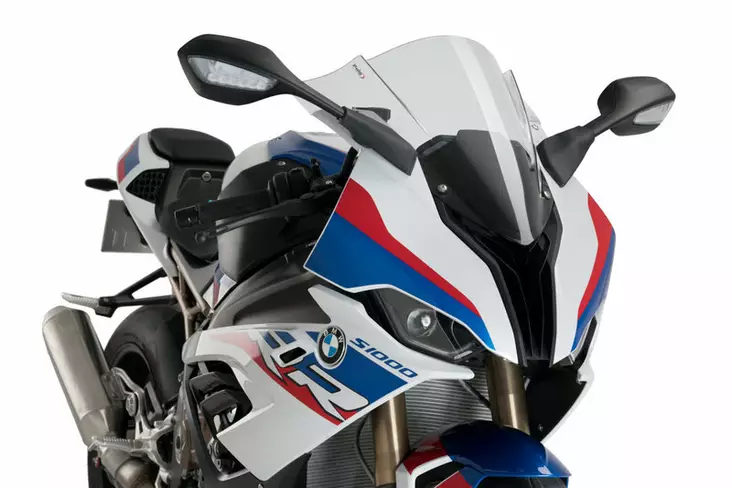 Puig Racing Screen Bmw S1000Rr 19'- C/Clear - Moottoripyörän katteet ja tuulenohjaimet - D337650 - 1