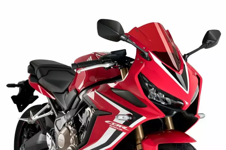 Puig Racing Screen Honda Cbr650R 19' C/Red - Moottoripyörän katteet ja tuulenohjaimet - D337680 - 1