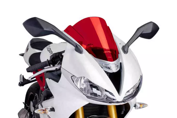 Puig Racing Screen Triumph Daytona 675/R 13-17' C/Red - Moottoripyörän katteet ja tuulenohjaimet - D299820 - 1