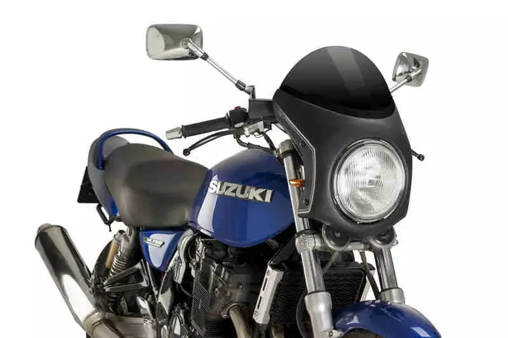 Puig Semifairing C/Black Diam.195Mm Windshield C/Black - Moottoripyörän katteet ja tuulenohjaimet - D302740 - 1