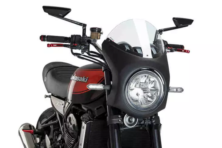 Puig Semifairing C/Black Kawasaki Z900Rs 18' C/Transp. - Moottoripyörän katteet ja tuulenohjaimet - D302800 - 1
