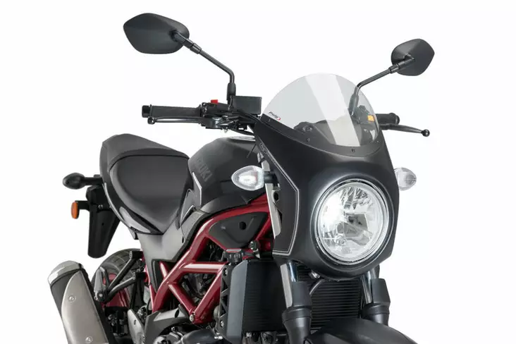 Puig Semifairing Matt Black Suzuki Sv650 16'- C/Smoke - Moottoripyörän katteet ja tuulenohjaimet - D337880 - 1