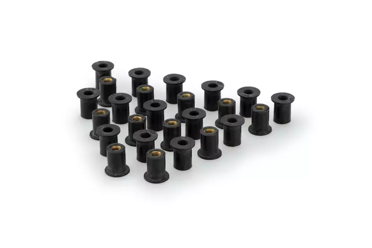Puig Silenblock Rubber Dim. 12Mm.(25Pcs) - Moottoripyörän kateruuvit ja ruuvisarjat - D297150 - 1