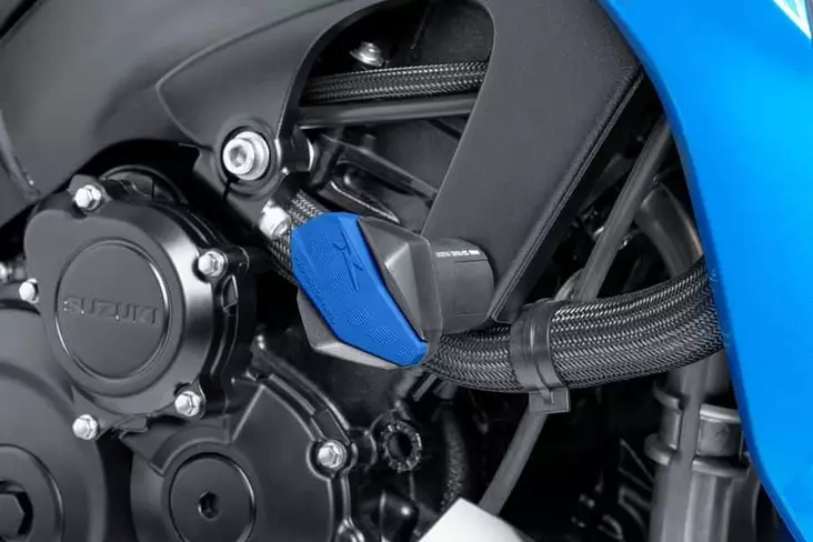 Puig spare rubbers for crash pads R12 C/Blue - Moottoripyörän kaatumatapit - D299600 - 1