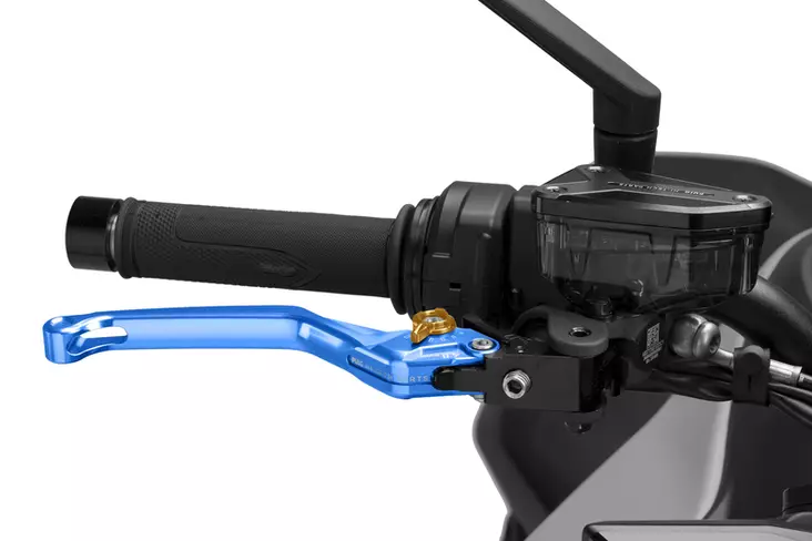 Puig Unfoldable Brake Lever 4.0. C/Blue Selector C/Gold - Moottoripyörän vivut ja vivunrungot - D529660 - 1