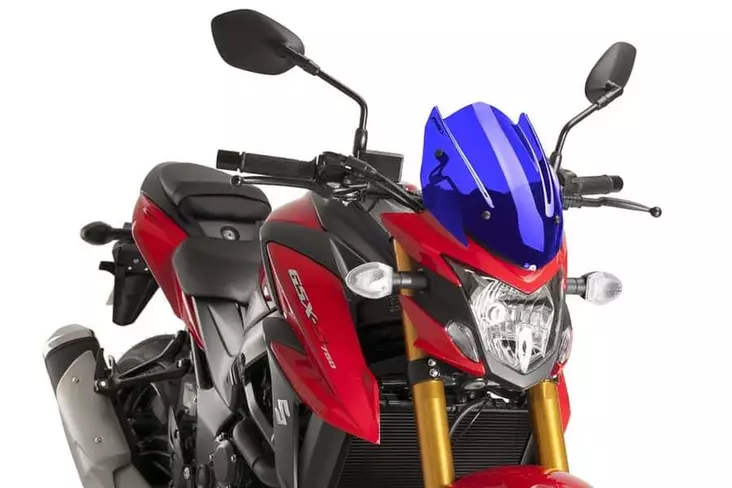 Puig Winds. N.G. Sport Suzuki Gsx-S750 17-21'' C/Blue - Moottoripyörän katteet ja tuulenohjaimet - D302550 - 1