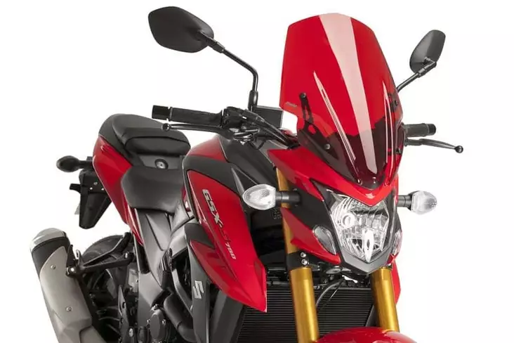 Puig Winds. N.G. Touring Suzuki Gsx-S750 17-21'' C/Red - Moottoripyörän katteet ja tuulenohjaimet - D302560 - 1