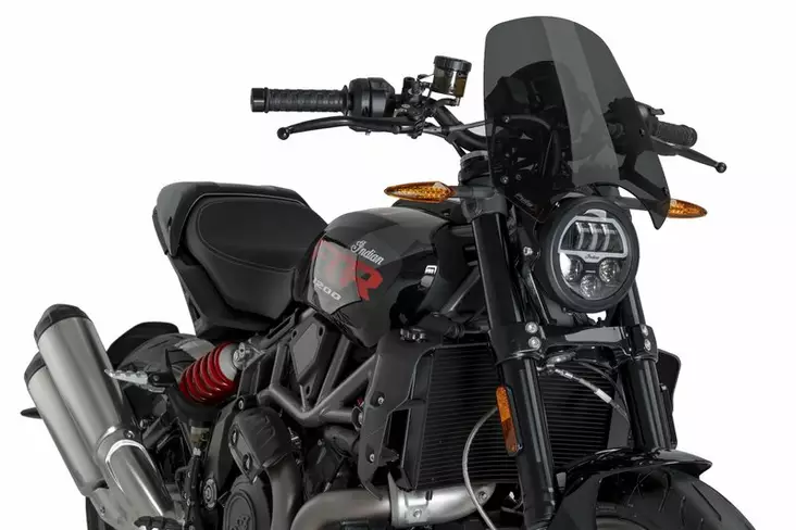 Puig Windscreen New Generation Sport Indian Ftr 1200 19 - Moottoripyörän katteet ja tuulenohjaimet - D536960 - 1