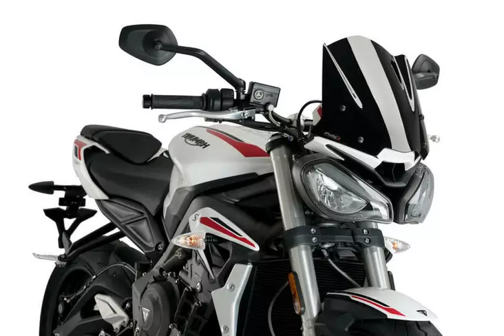 Puig Windshield New Gen. Sport Triumph Street Triple S 20' - Moottoripyörän katteet ja tuulenohjaimet - D406890 - 1