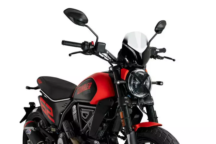 Puig Windshield New Generation Sport Ducati Scrambler I - Moottoripyörän katteet ja tuulenohjaimet - D501800 - 1