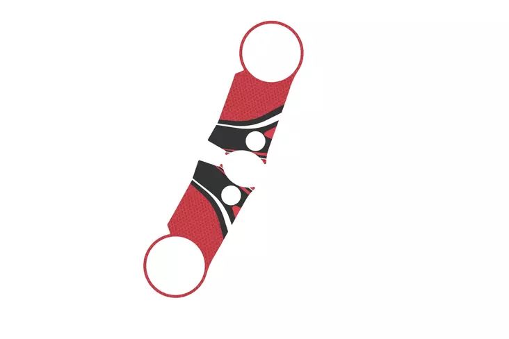 Puig Yoke Protector Radikal Honda Cbr 600 Rr 24' C/Red - Mallikohatiset tarrasarjat - D536930 - 1