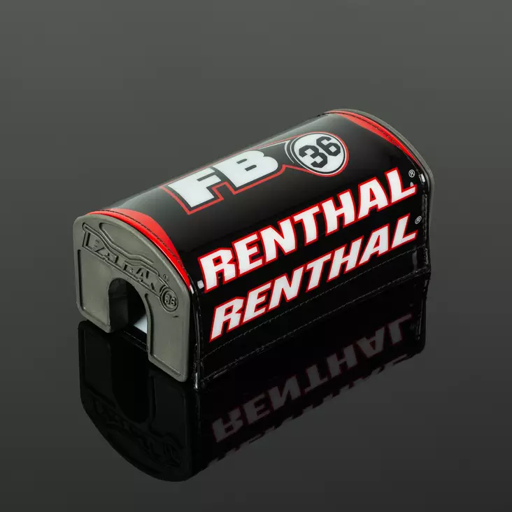 Renthal Fatbar36 Pehmuste Musta/Valkoinen/Punainen - Moottoripyörän ohjaustangon pehmusteet - D446350 - 1