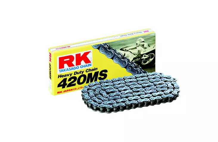 RK 420MS Vahvistettu ketju +CL (Jousil.) - Moottoripyörän ketjut 420 - D138830 - 1