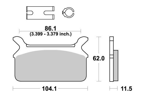 Sbs Jarrupalat Ceramic - Moottoripyörän jarrupalat - D220840 - 1