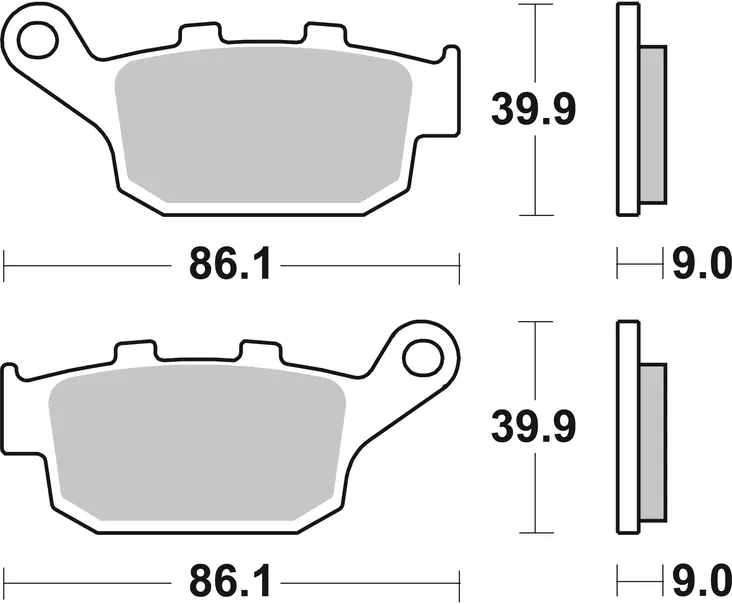 Sbs Jarrupalat Ceramic - Moottoripyörän jarrupalat - D221020 - 1
