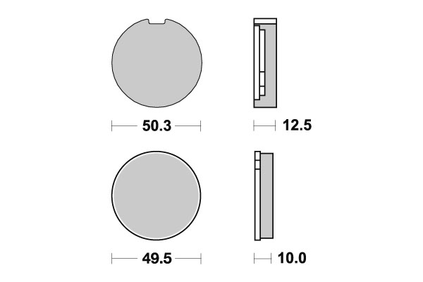 Sbs Jarrupalat Ceramic - Moottoripyörän jarrupalat - D2460 - 1