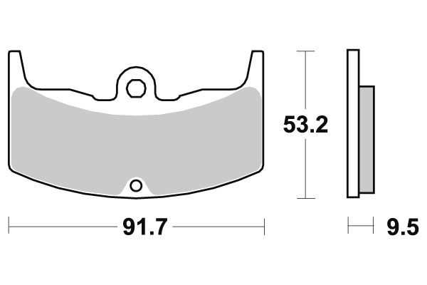 Sbs Jarrupalat Ceramic - Moottoripyörän jarrupalat - D2550 - 1