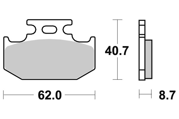 Sbs Jarrupalat Ceramic - Moottoripyörän jarrupalat - D91500 - 1