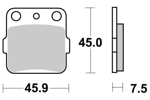 Sbs Jarrupalat Sintered Offroad - Moottoripyörän jarrupalat - D2580 - 1