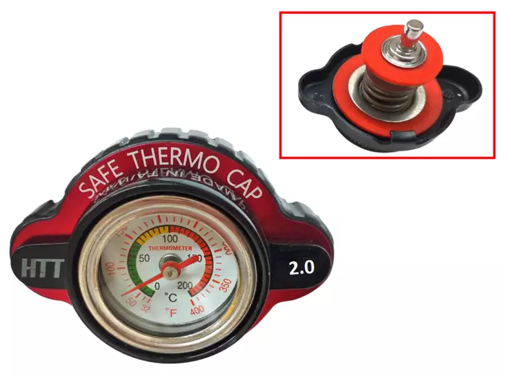 Sixty5 Radiator Cap with temp cauge 2.0bar Ktm - Moottoripyörän jäähdyttäjän korkit - D434740 - 1